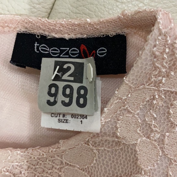 Junior Formal two piece dress Blush pink sz 1 - Picture 8 of 11